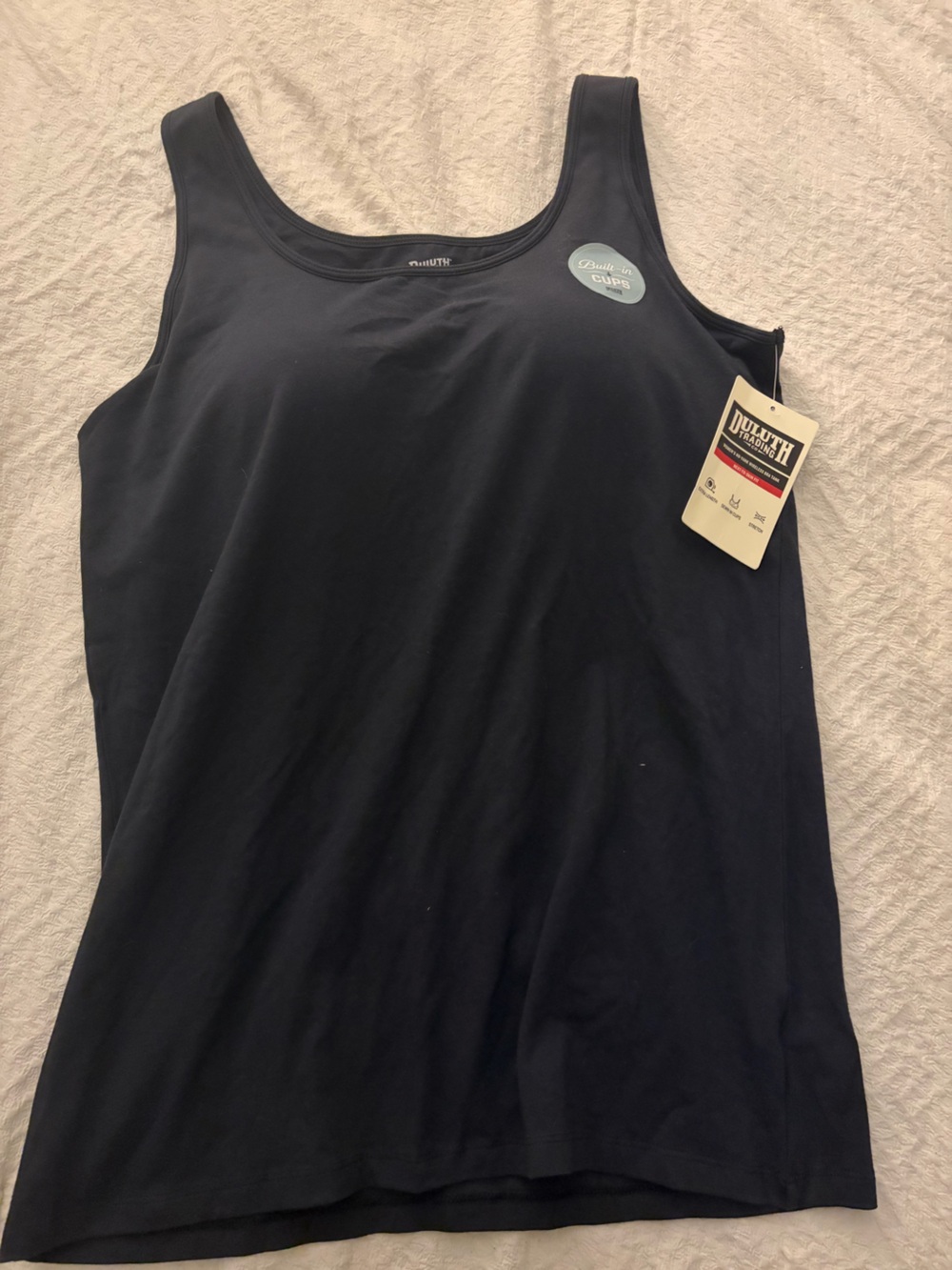 Duluth Trading Co Black Wireless Bra Tank